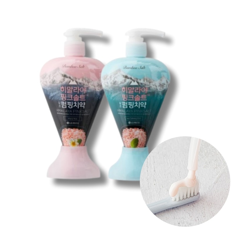 [1+1]ヒマラヤ ピンクソルト ポンピング 歯磨き粉 フローラル285g+アイスカミング285g