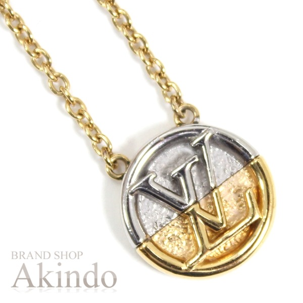 ルイヴィトン コリエ・L TO V ネックレス モノグラム ゴールド シルバー M69643 アクセサリー ネック レディース メンズ LOUIS VUITTON ブランド プレゼント ギフト ビトン