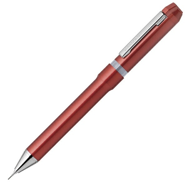 （まとめ買い）回転式多機能ペン シャーボNu 2+S ボール0.5mm+シャープ レッド SBS35-R [x3] 5,793円