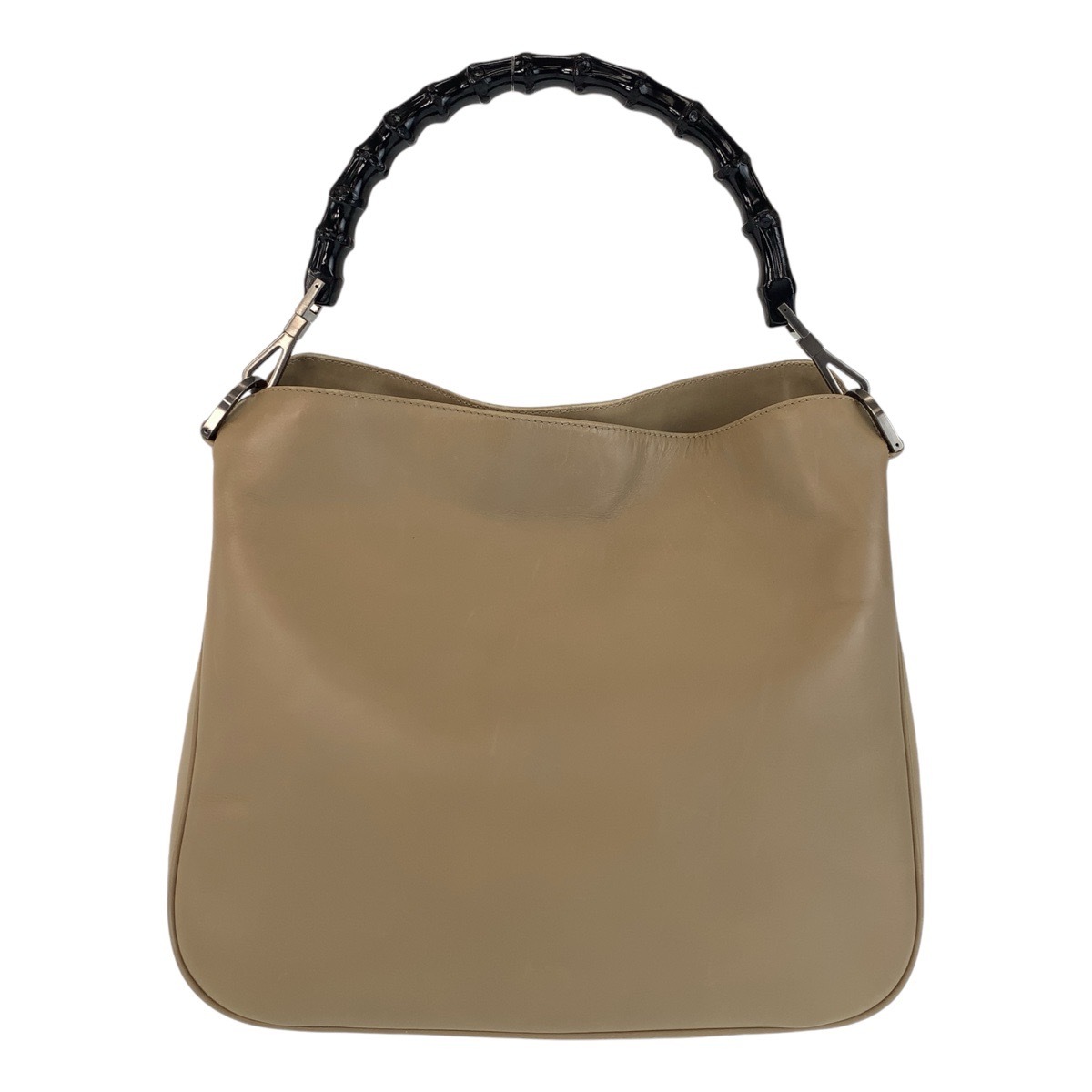 バンブー ベージュ ガンメタ金具 レザー/バンブー 001 1638 ハンドバッグ レディース 409771