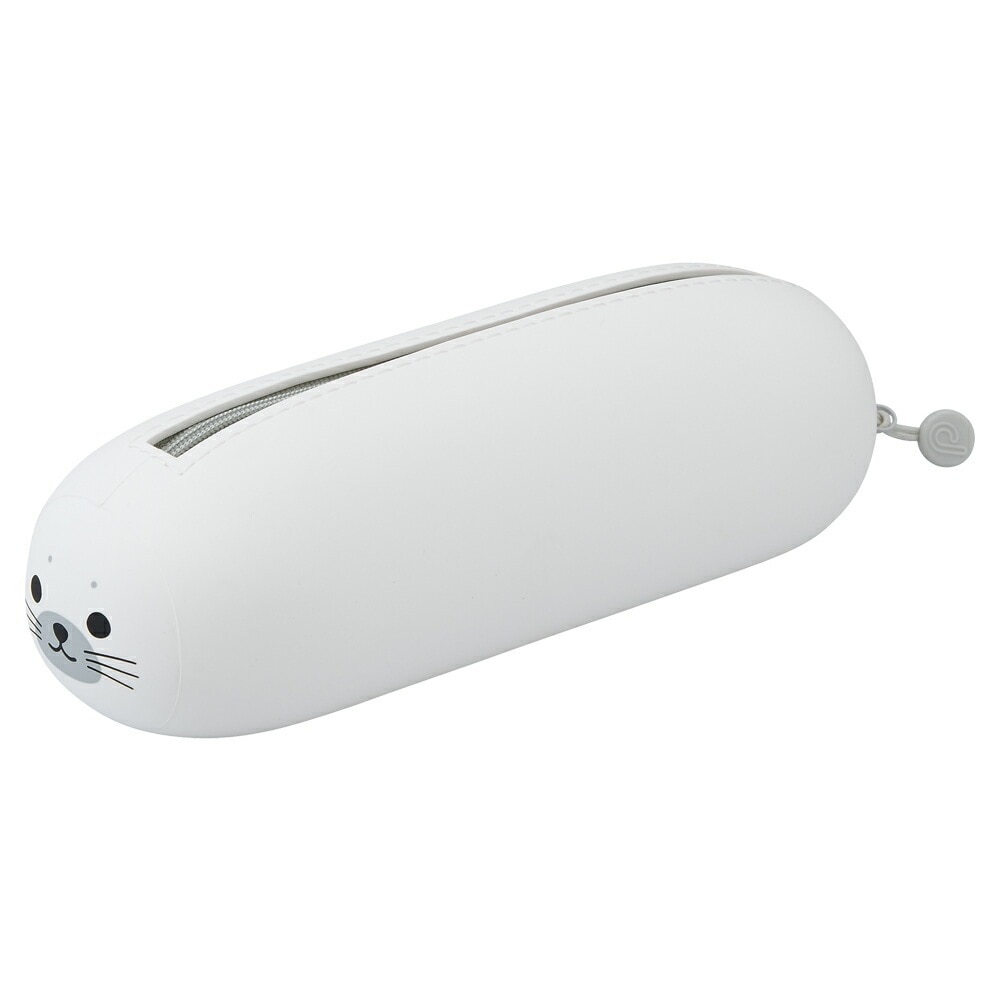 （まとめ買い）プニラボ 寝ころびペンポーチ BIG ペンケース アザラシ A-7800-16 [x3]