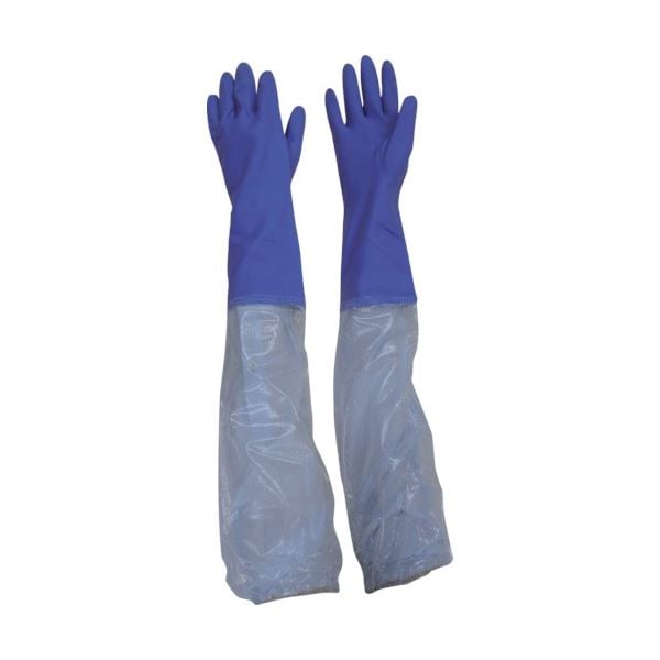 （まとめ）東和 ビニスター 腕カバー付 500ソフト L バイオレット 505-L 1双[x3]