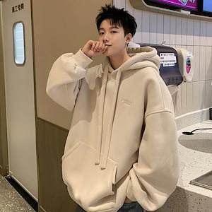 ☆men's ウォッシュド加工 パーカー フード付き 春秋 韓国系 ジップパーカー ウォッシュ加工 ヴィンテージ風 長袖 韓国 e13