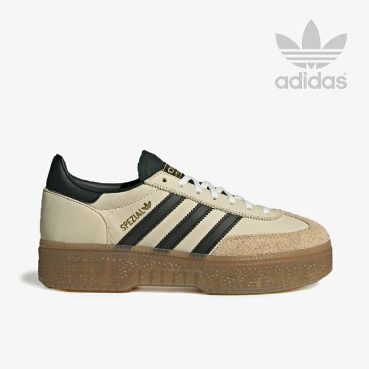 ハンドボール スペツィアル ボールド レザー プラットフォーム/ワンダーホワイトｘコアブラック（KI4254）