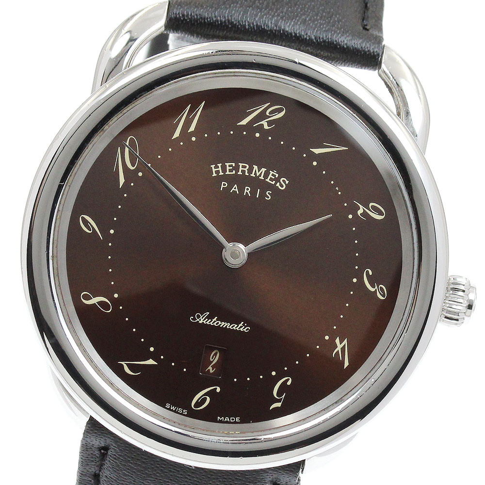 エルメス HERMES AR7.710 アルソー デイト 自動巻き メンズ _933994【中古】