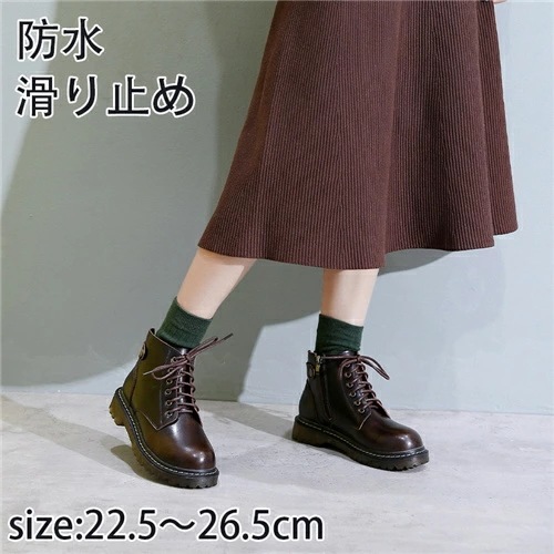 ブーツ レディース サイドゴア シューズ カジュアル ハイカット レザー シンプル 本革 靴 おしゃれ 防水 滑り止め 人気 売れ筋 定番 通勤 通学 母の日 裏起毛有り 裏起毛無し