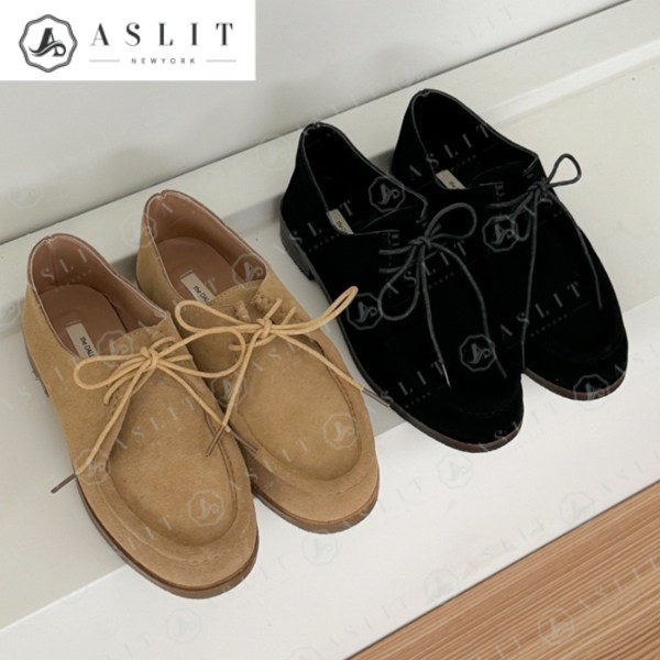 天然牛革 オックスフォード靴 女性ローファー 春靴 2cmローファー