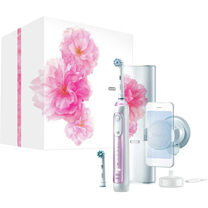 電動歯ブラシ D7065266XCSP ジーニアスＸ サクラピンク ブラウン オーラルB 充電式 マルチ電圧 人工知能 タイマー
