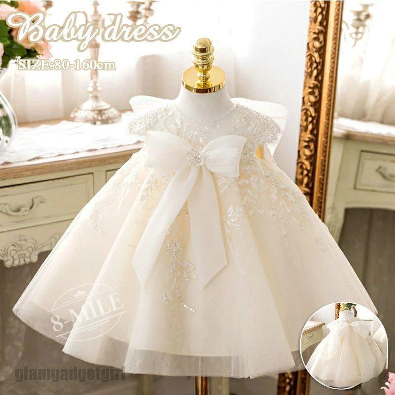 新しいデザイン！新生活応援 フラワーガール ドレス ベビードレス 結婚式 セレモニードレス ベビー フォーマル ワンピース 80 90 100 110 120 130 140 150 160cm プ