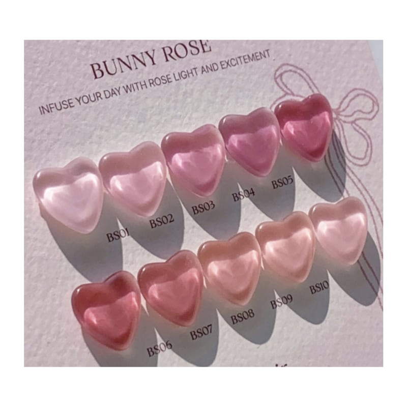 BONOIR / BUNNY ROSE Syrup gel 10 Set / Nail