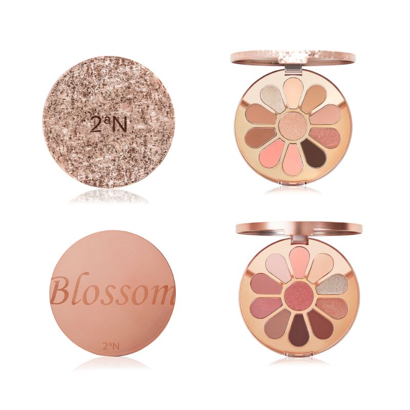 [韓国コスメ]アイシャドウパレット 11色 2種( DAILY BLOSSOM, ROSELY BLOSSOM ) / ブラウン系
