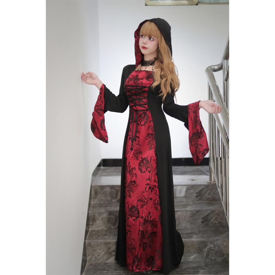 ハロウィン コスプレ 吸血鬼 祈祷 定番 衣装 仮装 コスチューム おすすめ 可愛い 大きいサイズ レディース 女 ハロウィンコスプレ コスプレ衣装 ワンピース