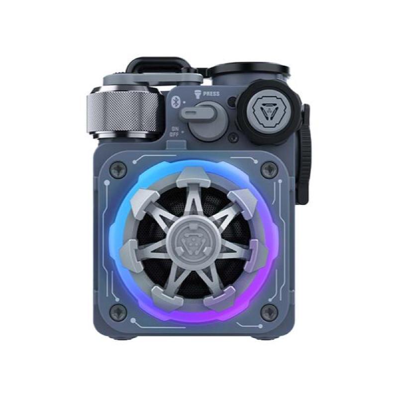 Bluetooth 5.0 IPX5防水 コンパクト ワイヤレススピーカー ハンドスピナー搭載 ブラック