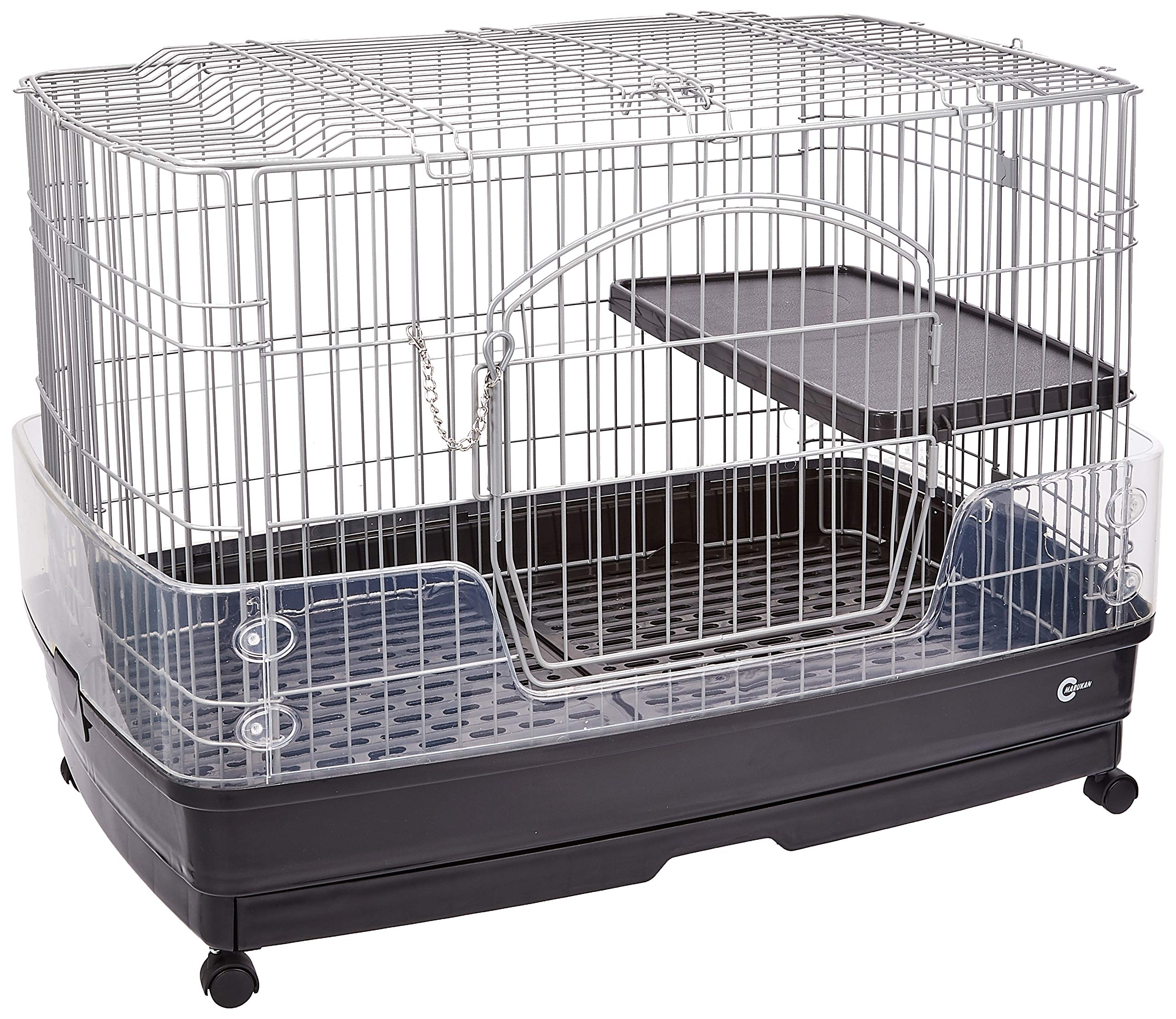 マルカン クリアケージ M マルチカラー うさぎ用 M サイズ