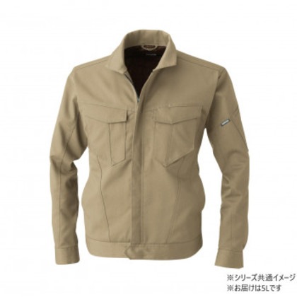 桑和 3002-00 長袖ブルゾン 5Lサイズ ライトブラウン(87) SOWA