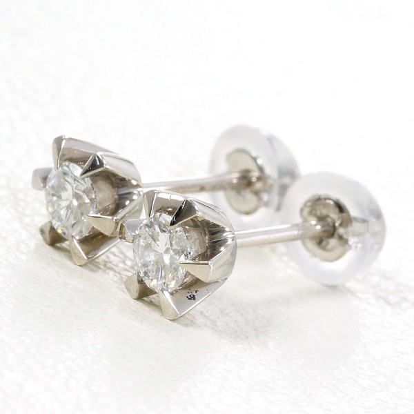 PT900 プラチナ ピアス ダイヤ 0.15×2 総重量約1.2g ジュエリー 中古