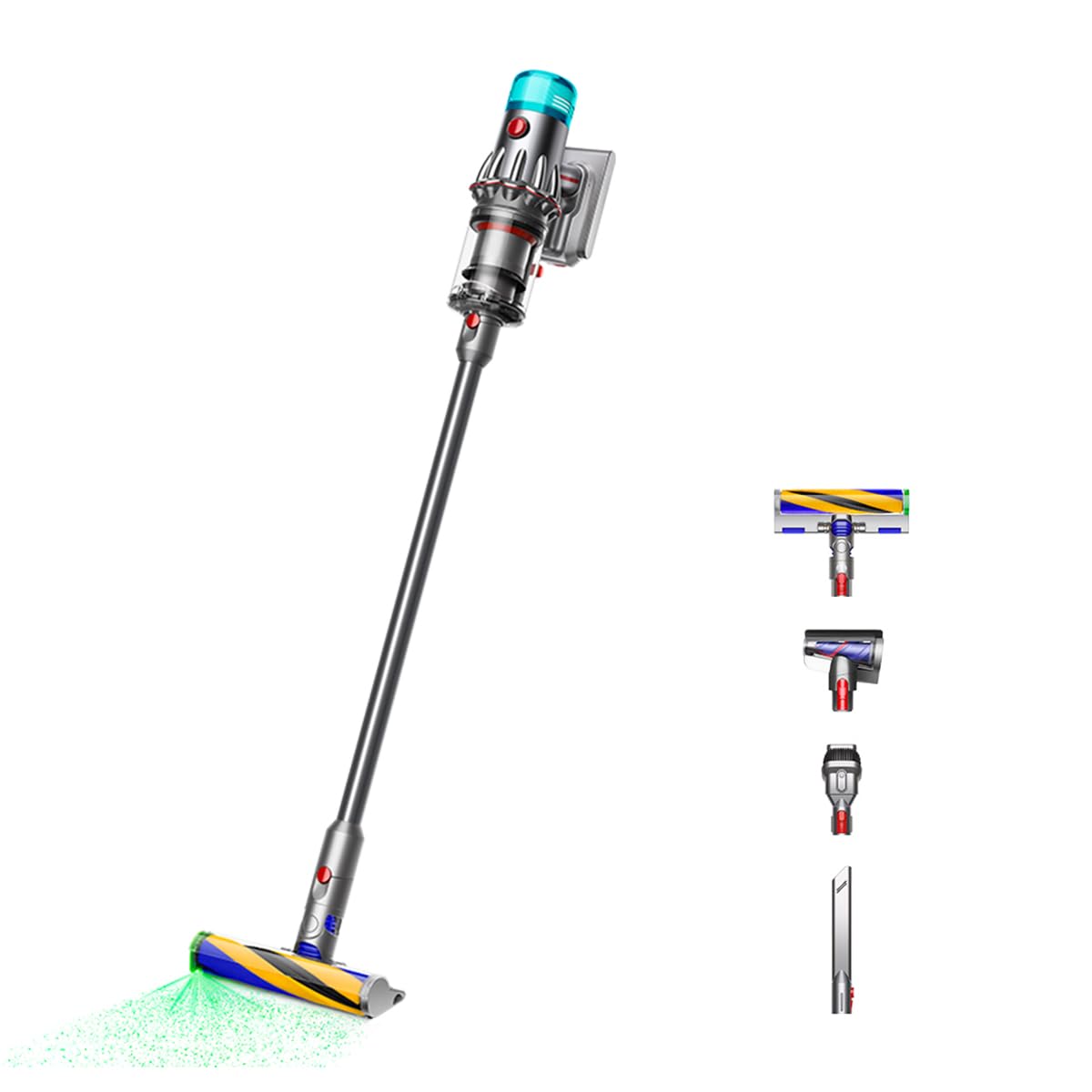 Dyson(ダイソン) コードレス掃除機 Dyson V12 Detect Slim Fluffy スティック ハンディクリーナー サイクロン (SV46 FF) 【2年間のメーカー保証 (ご購入製品
