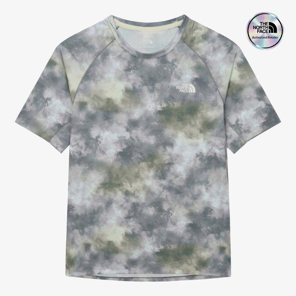 [公式] NT7US14B 男性 TNF ラン 半袖 Tシャツ OPAL