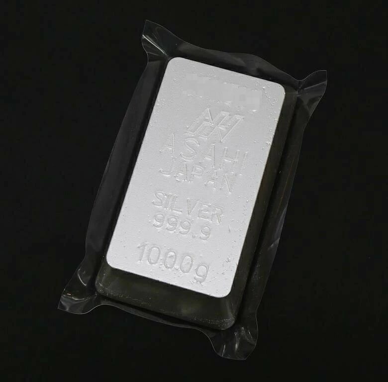 アサヒ 純銀 インゴット ingot シルバーバー /シルバー/SV999.9 1000ｇ(1kg)(70308)