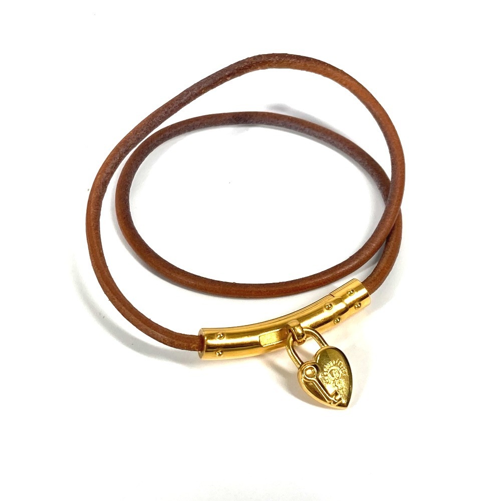 ネックレス ヴィヴィリデ チョーカー ハート 2重ブレスレット アクセサリー レザー ブラウン