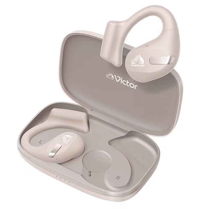 フックタイプ完全ワイヤレスイヤホン nearphones HA-NP50T-C ベージュ