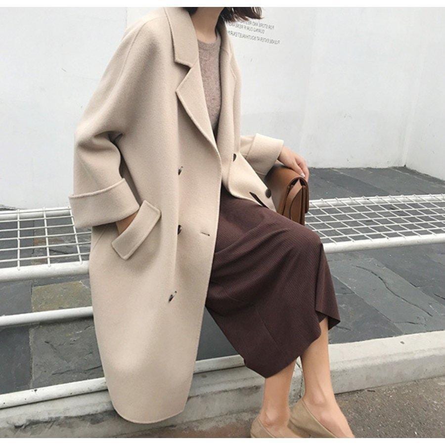 HOT!!!レディース春秋アウター/ロング丈コート/チェスターコート/通勤ビジネス/ラシャ/体型カバー/着回し/普段着 6,659円