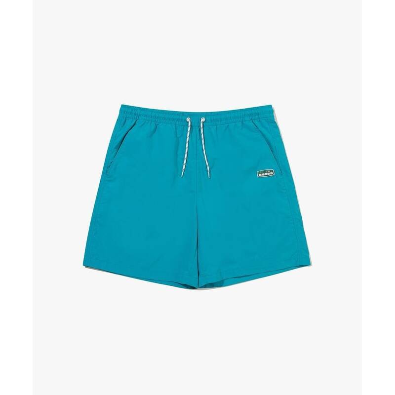 ディアドラ diadora コンピー 4分丈 ウーブンショーツ TURQUOISE D6223LWP70TQS 417866