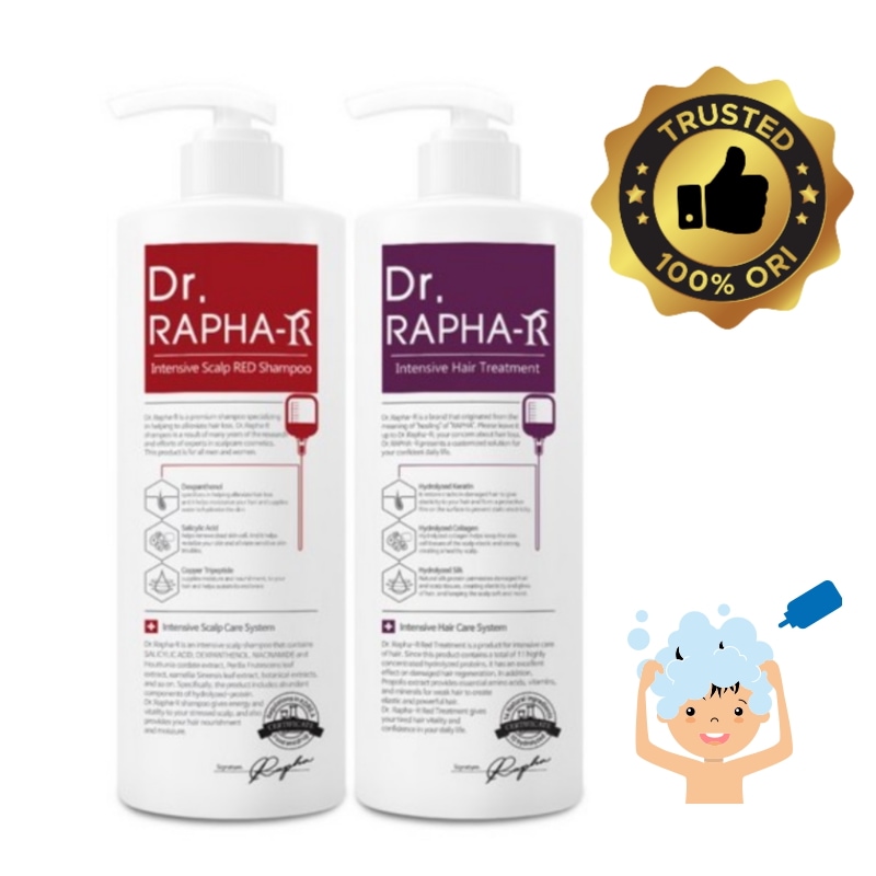 【薄毛ケア】ドクターラファエル 薄毛予防シャンプー＆トリートメントセット各1000ml男女兼用スカルプケア