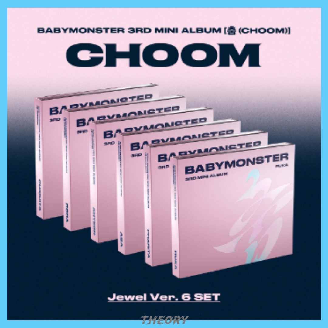 【6種セット】BABYMONSTER ミニ3集アルバム『CHOOM』 Jewel ver. 6形態コンプリートセット/ K-POP CD 韓国アルバム