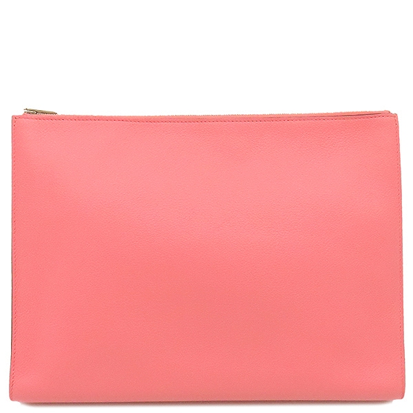 エルメス HERMES ポーチ ジップアンゴー GM エバーカラー ローズエテ シルバー金具 H金具 Y刻印 【箱】【中古】