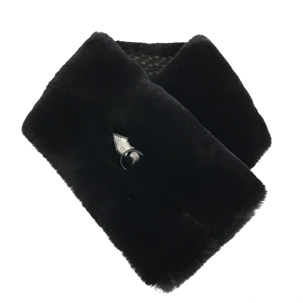 マフラー ティペット ロゴ アクセサリー ウッド オリラグ ブラック 45,045円