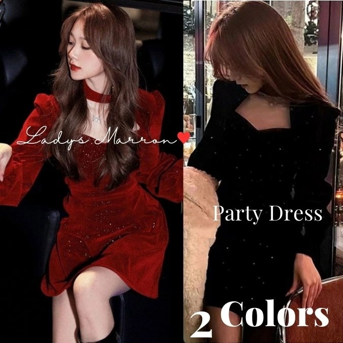 6月の新製品利用可能なポイント お一人様1点ベロアドレス ベロアワンピース パーティードレス 韓国 結婚式 タイトドレス 成人式ドレス 同窓会ドレス お呼ばれドレス 結婚式 プチプラ ワンピース パー