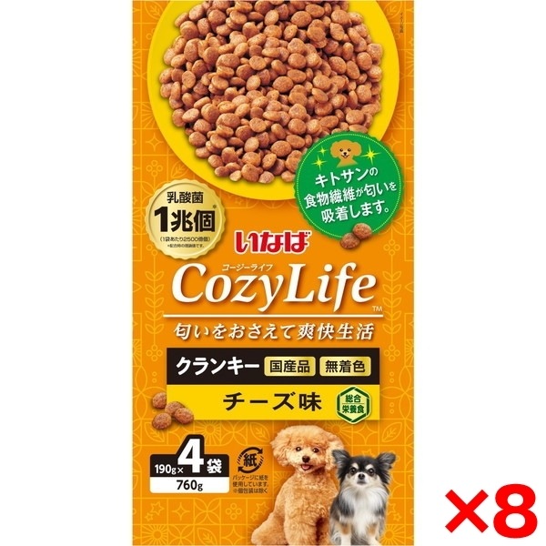 8個セット いなば Cozy Life クランキー チーズ味 190g×4袋