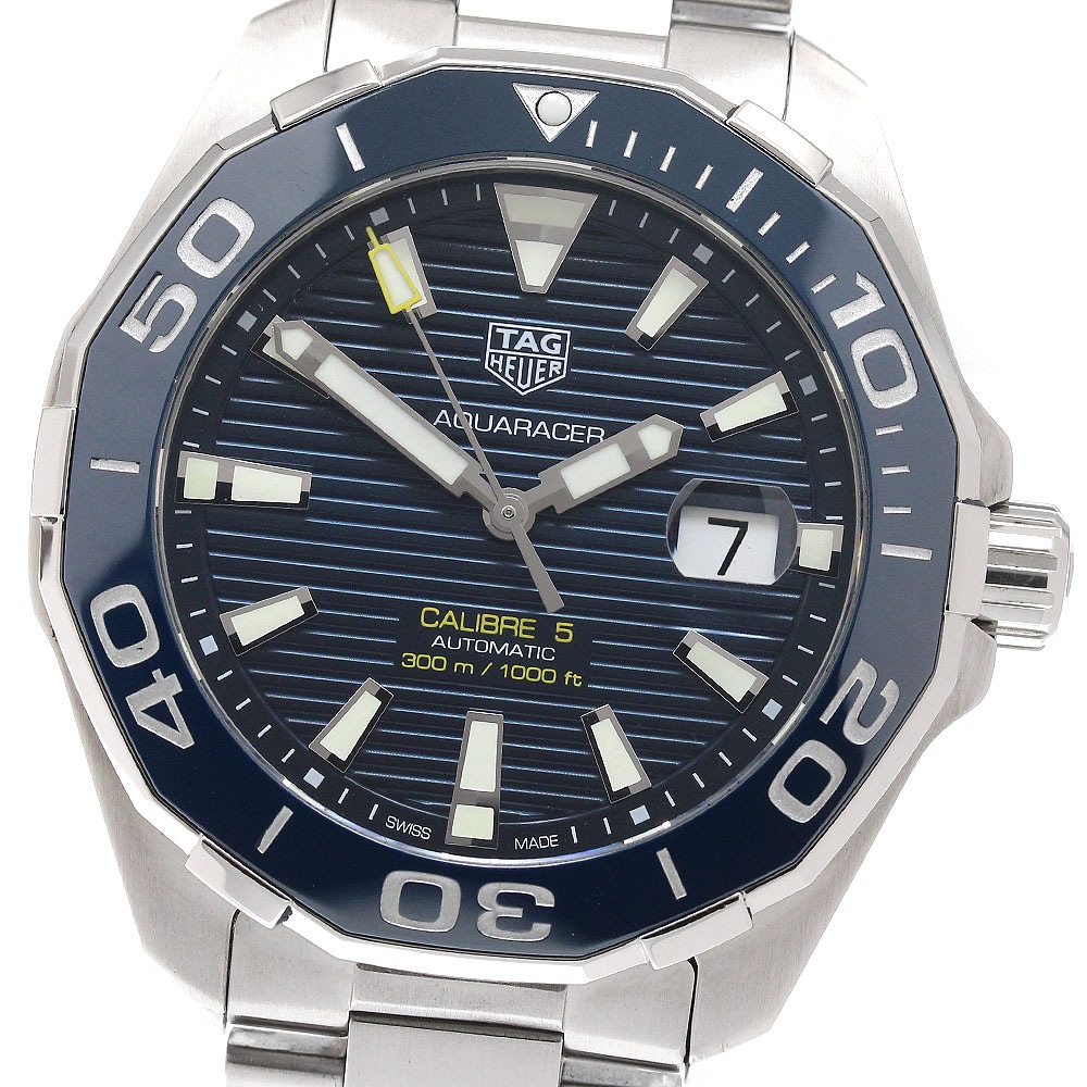 タグホイヤー TAG HEUER WAY201B アクアレーサー キャリバー5 デイト 自動巻き メンズ 良品 箱・保証書付き_956635【中古】