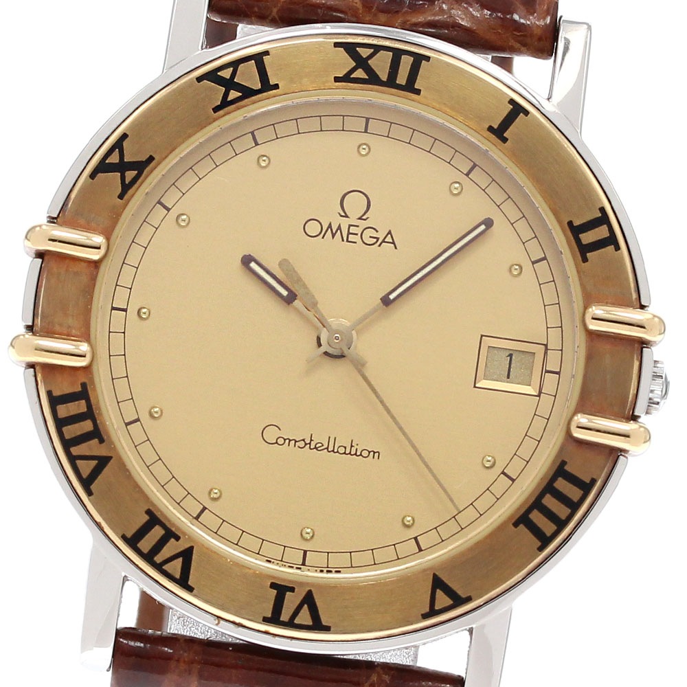 オメガ OMEGA 1711.20 コンステレーション YGベゼル クォーツ メンズ 保証書付き_843279【中古】