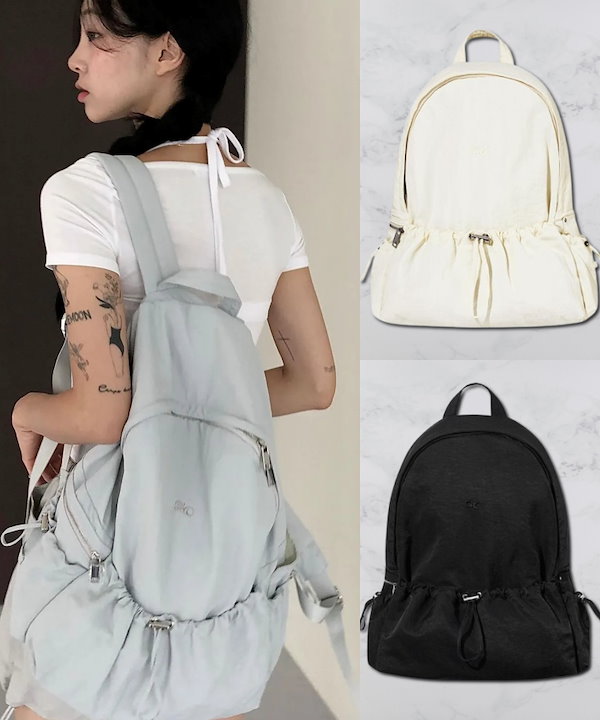 Qoo10 STAND OIL TIED BACKPACK スクエア ラ