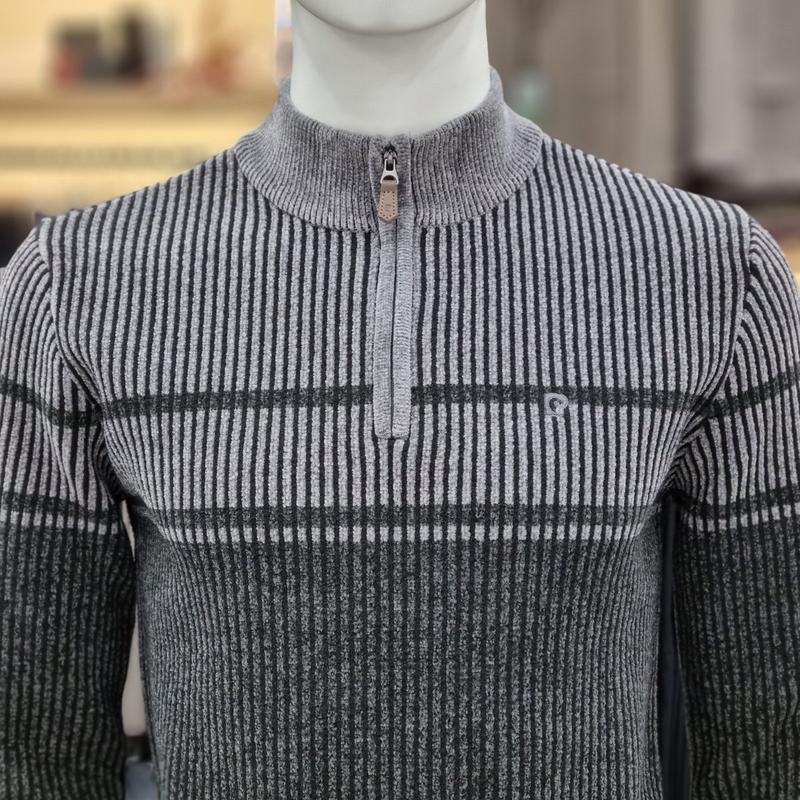 カラーブロックシェニールハーフジップセーターPPKR4906951_SH