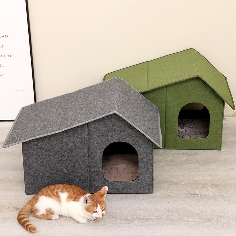 折りたたみ式猫の巣広いスペース職業なし防水猫ハウス万能猫ハウスと猫別荘安い
