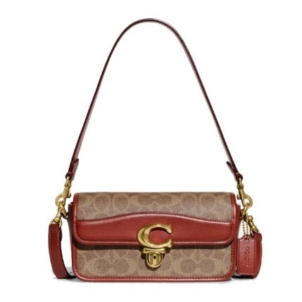 STUDIO BAGUETTE BAG IN SIGNATURE CANVAS CE764 17,541円