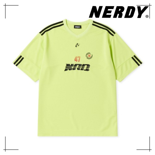 NDY スポーティ ジャージー 半袖 Tシャツ LIME