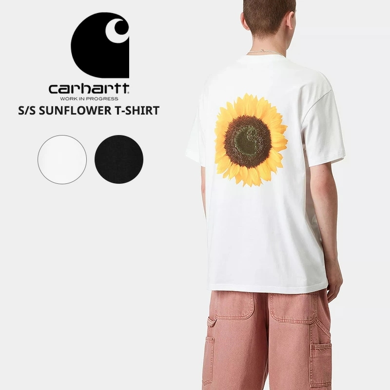 カーハート ダブリューアイピー メンズ 半袖 Tシャツ Carhartt WIP ショートスリーブサンフラワーTシャツ カットソー トップス Tシャツ i034661