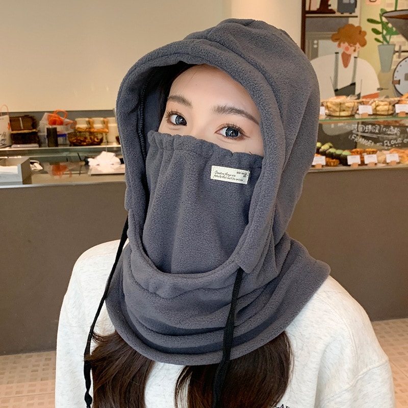 秋冬 帽子自転車冬の女性は風を防ぐために戸外を厚くしない保温マスクマフラースキー耳保護マスクカバー
