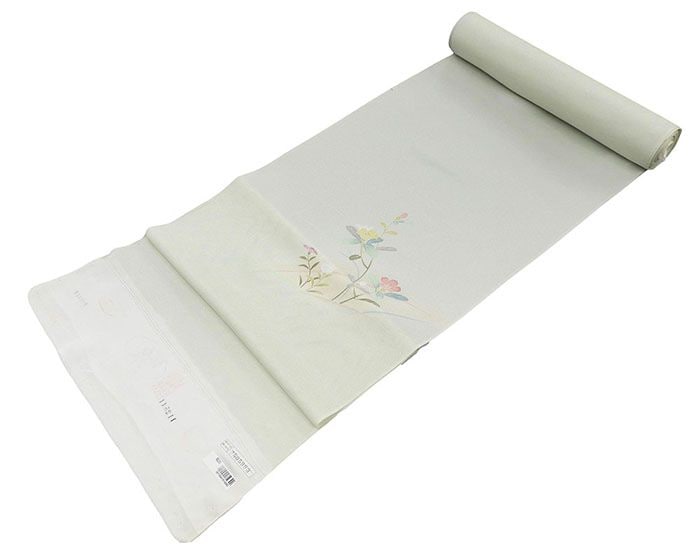 夏物 付下げ 反物 正絹 五泉 絽 花模様 付下げ訪問着 丹後ちりめん 新品 未仕立 wb3009