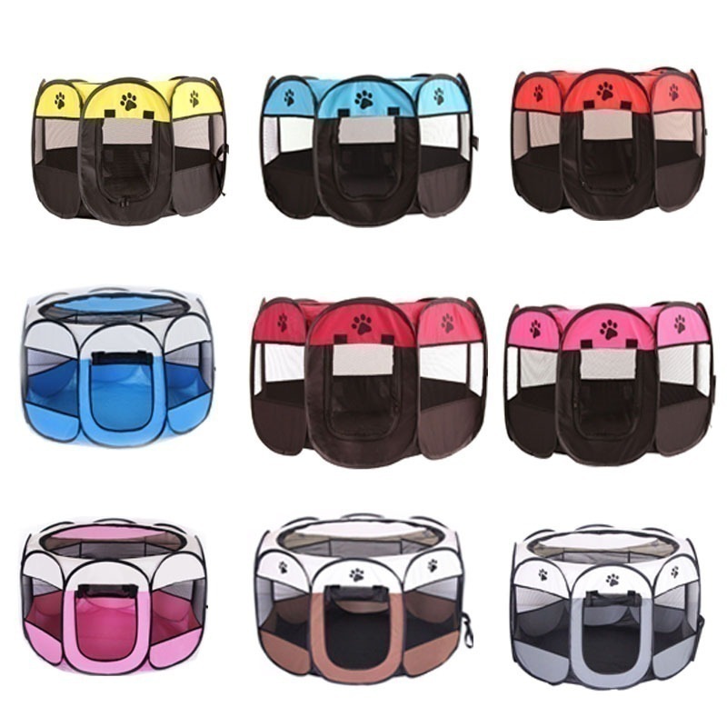 ペット用テント犬小屋猫小屋八角ペットフェンスペットテント猫小屋防水傷に強い折り畳み式オックスフォード布犬ケージ猫小屋八角形ペット囲い 5,424円