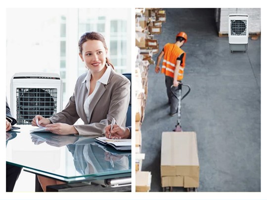 省エネ 大型冷風扇 冷風機扇風機25L 業務用 強風省エネ 大容量 送風 加湿 スリープモード sg197 MHC 24,708円