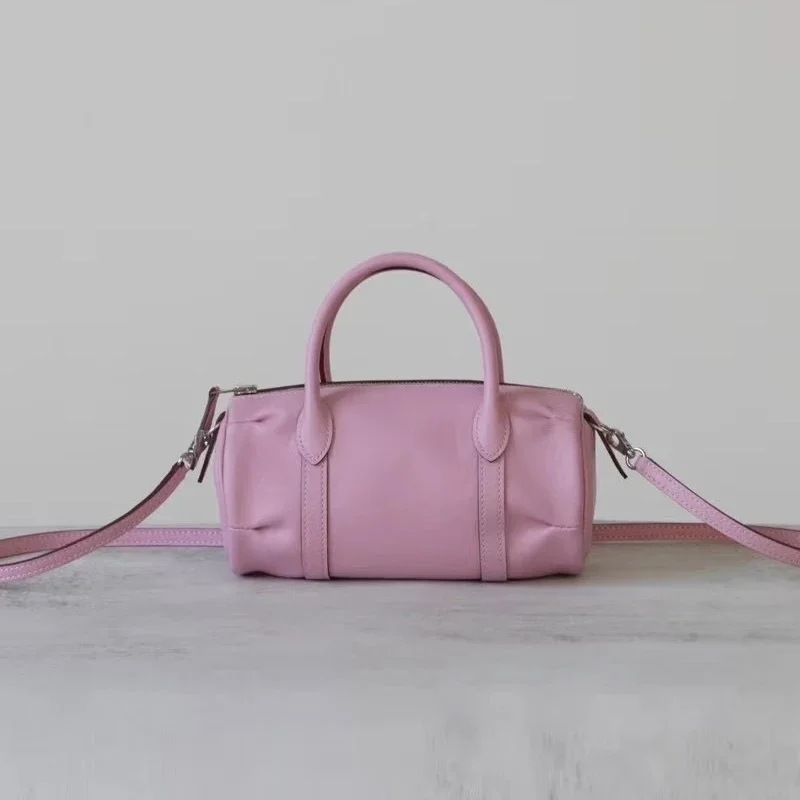 女性用本革ミニクロスボディバッグ,枕カバー,トップ層,多用途,ファッショナブル,21cm