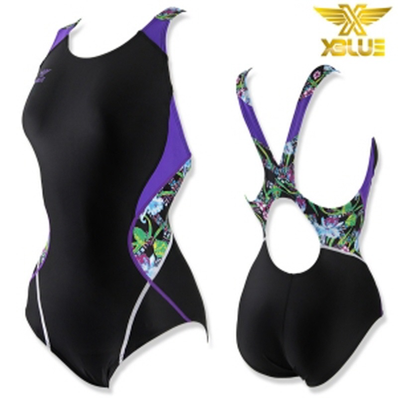 レディース ワンピース水着 セーフティバックローカット 水泳 女性 水着 XBL-7023