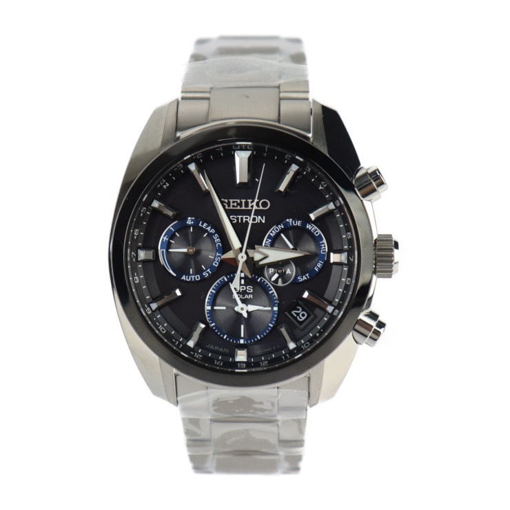 新品未使用展示品 SEIKO セイコー 腕時計 SBXC053 ASTRON アストロン デュアルタイム 5Xシリーズ ステンレススチール シルバー ブラック ブルー ソーラー電波 GPS 5X53 164,600円