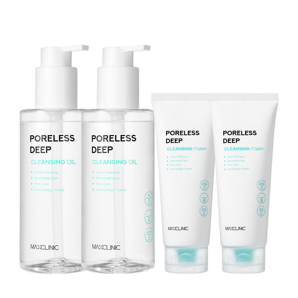 （2+2）マックスクリニックフォアレスディップクレンジングオイル2個+クレンジングフォーム2個4種セット