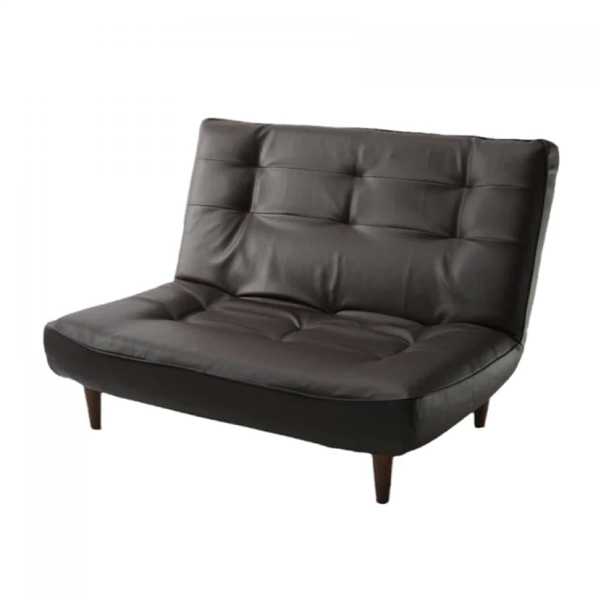 【I】 セルタン ハイバックソファ 2人掛け LULU PVC ブラウン レザー ソファ 2人 リクライニング 座面ポケットコイル A40p-595BR【受注生産品】グ 水 15,885円